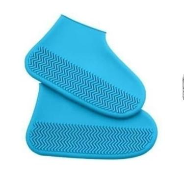 Imagem de Protetor Capa de Chuva para Tênis e Sapato, Silicone, À Prova d'água, Antiderrapante, 1 Par Incluído
