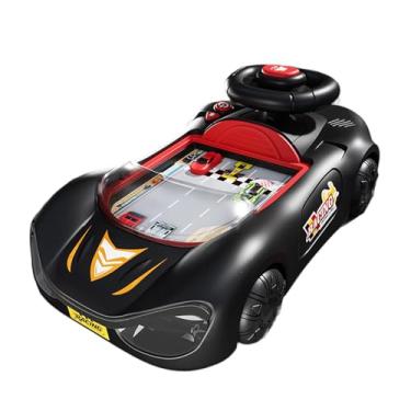 Imagem de menolana Volante de brinquedo para brincar de dirigir, jogo educativo de simulação de direção para crianças de 3 anos, Vermelho Preto