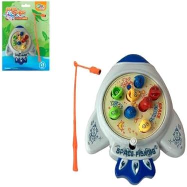 Imagem de Kit de pescaria infantil colorido, diversao, leve, seguro, 11 pecas, ludico, pratico, compacto, divertido - Cores sortidas