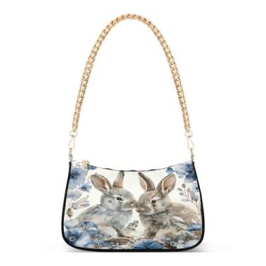 Imagem de CEBUGI Bolsas transversais para mulheres, bolsa de ombro, bolsas fofas, bolsa de mão elegante com alça de corrente