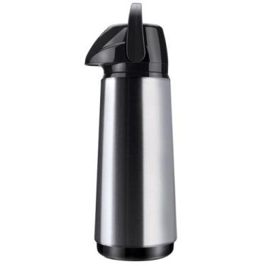 Imagem de Garrafa Térmica 1,8 Litros Air Pot Slim Inox Invicta, 1,8L, Cinza e Pr