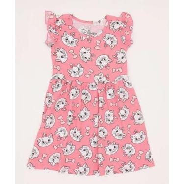 Imagem de Vestido Infantil Estampa Marie Disney Tam 1 a 3-30007, Rosa, 1