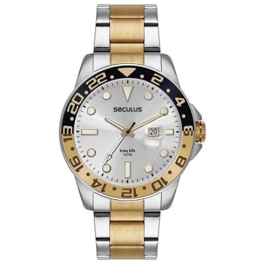 Imagem de Relógio Seculus Masculino 44210GPSVBA5 Prata-Masculino