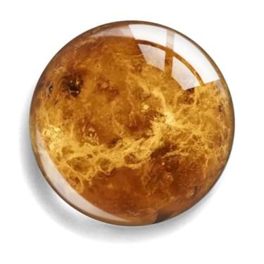 Imagem de 5 peças Oito Planetas Terra Júpiter Lua Tempo Pedra Pedra Pingente de Vidro Chaveiro Ímã Adesivo de Geladeira, Vênus, P