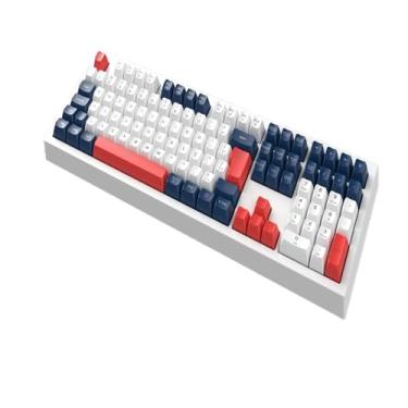 Imagem de Teclado Para Jogos RGB Português De 111 Teclas Com Fio E Layout PT/BR, Retroiluminação Arco-Íris PC Laptop (Azul escuro)