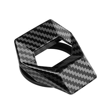 Imagem de Capa de Botão Iniciar Parar do Universal Carro Moldura Ignition Adesivo Decoração Interna Estilo Corte Diamante 3D Liga Leve Elegante Resistente Trabalho Refinado Instalação Fácil