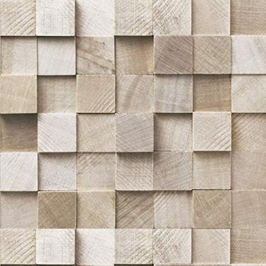 Imagem de Blocos Bege 3D - papel de parede