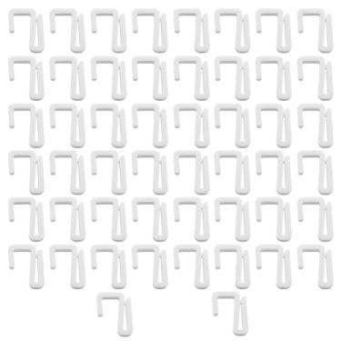 Imagem de LQ Industrial 50 peças 22 x 24 x 7 mm gancho de prateleira de plástico adequado para pendurar lâminas toalhas buchas utensílios de cozinha