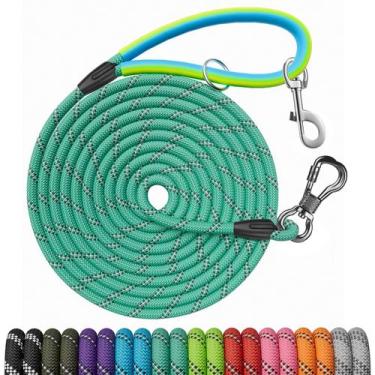 Imagem de Cabo de retenção Leash NTR de 9 m com 2 ganchos giratórios, azul-petró
