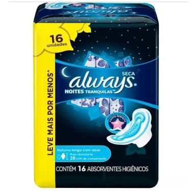 Imagem de Absorvente Always Noturno Seca com Abas - L16P14