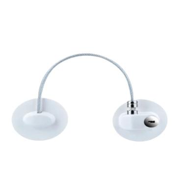 Imagem de Corrente de aço inoxidável, corrente de trinco de porta, corrente de porta, kit de corrente de fácil instalação, ferragens domésticas para armários, cercas, alojamento de viagem, portas residenciais