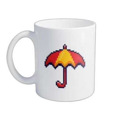 Imagem de Caneca Xícara de Café Porcelana 300ml Design Pixel Art Jogos