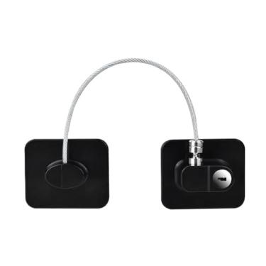 Imagem de Corrente de aço inoxidável, corrente de trinco de porta, corrente de porta, kit de corrente de fácil instalação, ferragens domésticas para armários, cercas, alojamento de viagem, portas residenciais