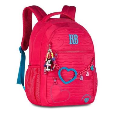 Imagem de Mochila Escolar Costas Rebecca Bonbon Juvenil Clio Style Cor:Rosa, Ros