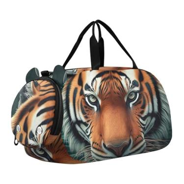 Imagem de Sacola de viagem com ursinho de pelúcia abraçando boneco de neve, bolsa de viagem infantil, bolsa esportiva para meninos, Água fria de tigre, Clássico