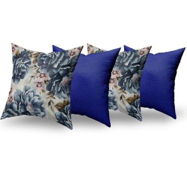 Imagem de Almofadas Decorativas 4 Unidades Com Ziper e Refil Silicone - RT MAGAZ