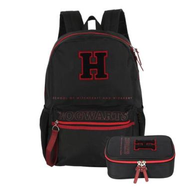 Imagem de Kit Mochila Harry Potter Costas Teen E Estojo Box Grifinória - Luxcel,