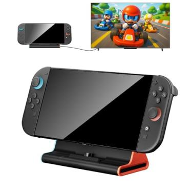 Imagem de Switch 2 Dock - Adaptador de TV 4K HDR, 3 portas USB 3.0, porta de carregamento PD tipo C - Estação de ancoragem portátil compatível com console de jogos Nintendo Switch2 2025, conjunto de acessórios