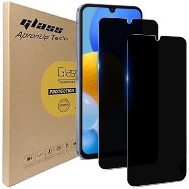 Imagem de CYCFAIML [Pacote com 2 para Samsung Galaxy A36 Protetor de tela de privacidade de vidro temperado 5G, protetor de película antiespião preto para Galaxy A36, sem bolhas, antiarranhões, fácil instalação