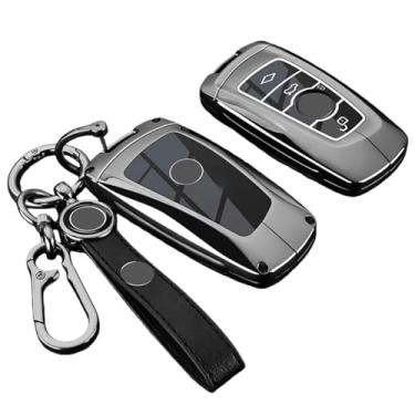 Imagem de Capa de chave de carro em liga de zinco compatível com BMW 1 3 5 7 Série X1 X3 X4 X5 F10 F15 F16 F20 F30 F18 F25 M3 M4 E34 Acessórios(B-black ring)