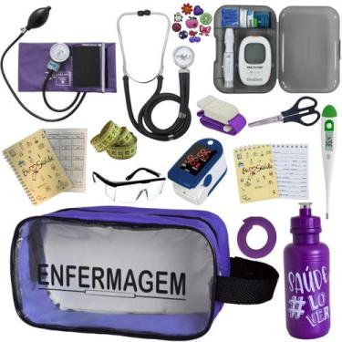 Imagem de Kit De Enfermagem Completo Medidor Glicose Aparelho Pressao - P.A. MED