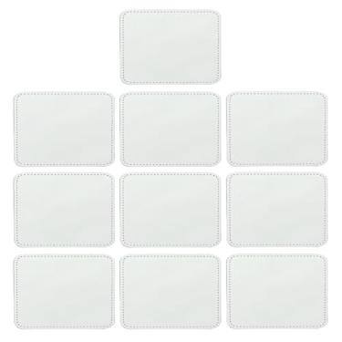 Imagem de 10 remendos de sublimação, tecido, remendos de ferro, 8 formas, reparo, bordado, sublimação, chapéu, bordado para bonés, roupas, sapatos, bolsas, mochilas, uniformes