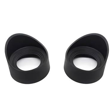 Imagem de 1 par de óculos binoculares, protetores oculares de borracha de 42 a 46 mm para microscópio