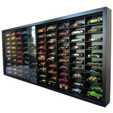 Imagem de Expositor 100 Nichos - Escala 1:64 carrinhos Preto cod 13099 - MAG ART