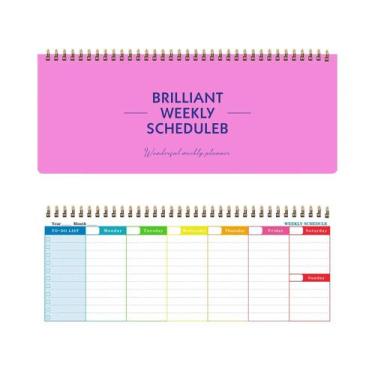 Imagem de Caderno De Planejamento Semanal De 60 Folhas Para Negócios E Estudos, 