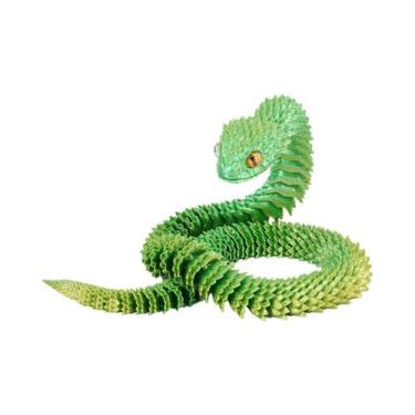 Imagem de Modelo De Cobra Viper Impresso Em 3D Flexível, Decoração Artística, Mú