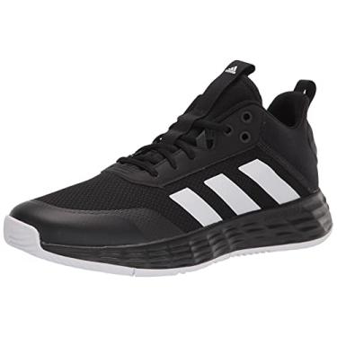 Imagem de adidas Tênis de basquete masculino Own The Game 2.0, 8 UA, Preto/branco nuvem/carbono, 10.5