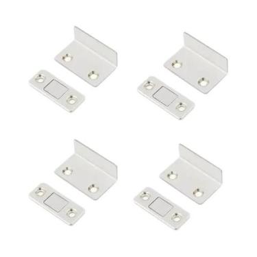 Imagem de Fechadura Magnética Ultrafina Tipo L Para Portas, Amortecedor De Porta