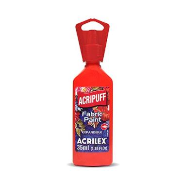 Imagem de Tinta Relevo Acripuff, Acrilex, Vermelho Fogo, 35 ml