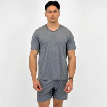 Imagem de Pijama Recco Microdry Manga Curta com Bermuda Masculino-Masculino