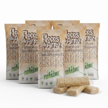 Imagem de Kit c/ 6und Flocos de Arroz c/ Açucar Orgânico FIBRASMIL 100g