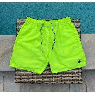 Imagem de Shorts masculino tactel com elastano neon vibes varias cores moda prai