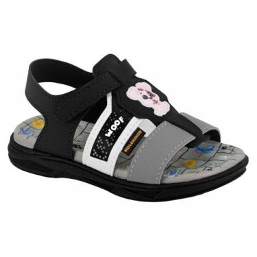 Imagem de Sandalia Molekinho 2140.960 Menino Infantil, Preto, 24