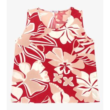 Imagem de Regata Feminina Secret Glam em Viscotorcion Vermelho, Plus G3, Vermelh