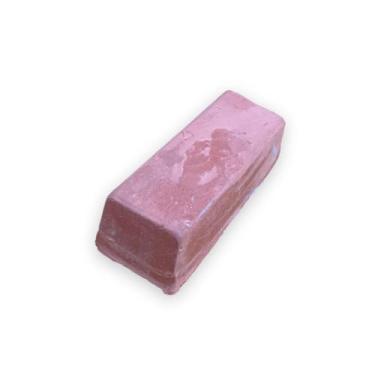 Imagem de CM POLIMENTO, Massa Rosa Abrasiva Pequena Barra/Pedra - Espelhamento Acabamento Tanque Rodas Arma Metais Tanque Aluminio Inox Latão