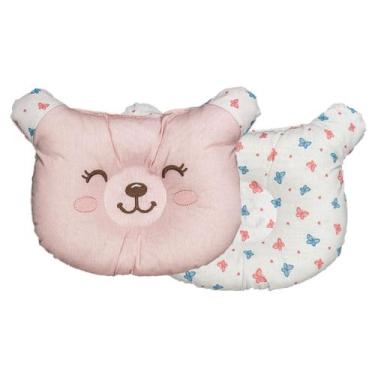 Imagem de Travesseiro Anatômico para Bebê Baby Joy Fábula 25cm x 18cm, Borboleta