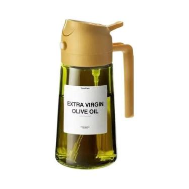 Imagem de Spray De Óleo De Vidro Verde Escuro 470ML 16oz, Dispensador De Azeite 