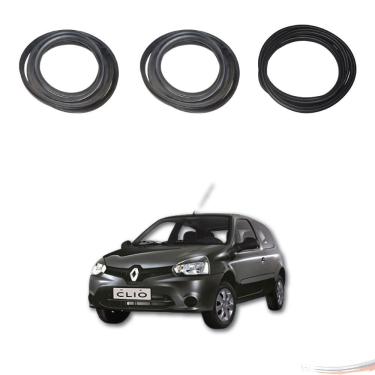 Imagem de Kit Par Borrachas Porta E Porta Mala Clio Todos 2 Portas