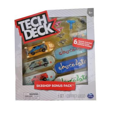 Imagem de Skate de Dedo Tech Deck Chocolate Com 6 Skates - Sunny