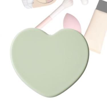 Imagem de Espelho compacto | Ferramenta compacta em forma de coração - Espelho de maquiagem - para mulheres adolescentes e meninas de banheiro cômoda quarto barbeiro corte de cabelo chuveiro dança
