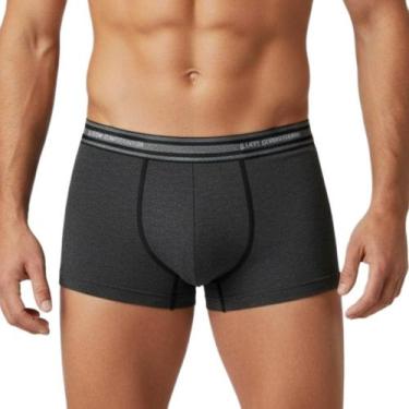 Imagem de Kit 2 cuecas lupo boxer ref:0523 masculino, Preto, Chumbo, G