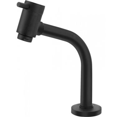 Imagem de Torneira De Mesa Para Lavatório Fit 1-4 De Volta Bica Baixa 1197 Preto Fosco - Vtm297pwb - Esteves