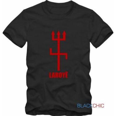 Imagem de Camiseta Exu Laroye Masculina Orixá Entidade Umbanda Candomblé - BLACK