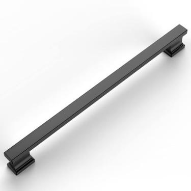 Imagem de Armário Amerdeco Matte Black Pull, orifício central de 15 polegadas