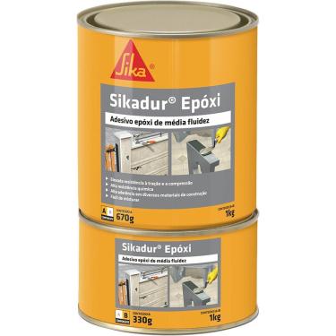 Imagem de Adesivo Epóxi Bicomponente Sikadur 1,0 Kg Sika Ostenvonder