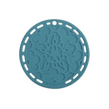 Imagem de SUPORTE LE CREUSET SILICONE FRENCH PARA PANELAS 20CM AZUL CARIBE 93007300490000